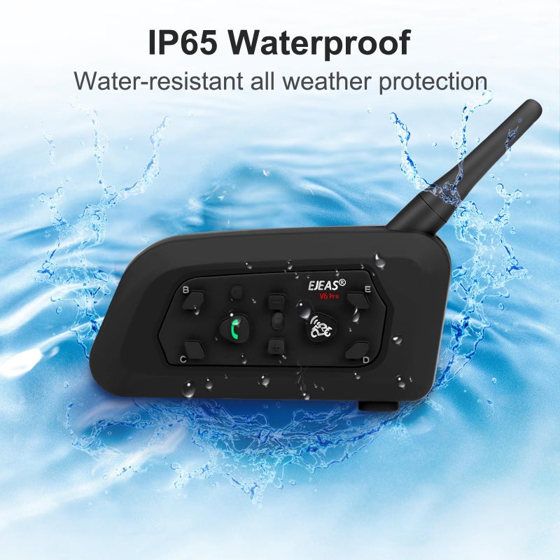 EJEAS V6C Professional Football Referee Bluetooth Intercom, 2 People Wireless Bluetooth Headset with Running Armband for Soccer Hockey Rugby Sports (1 Pack) - Image 4